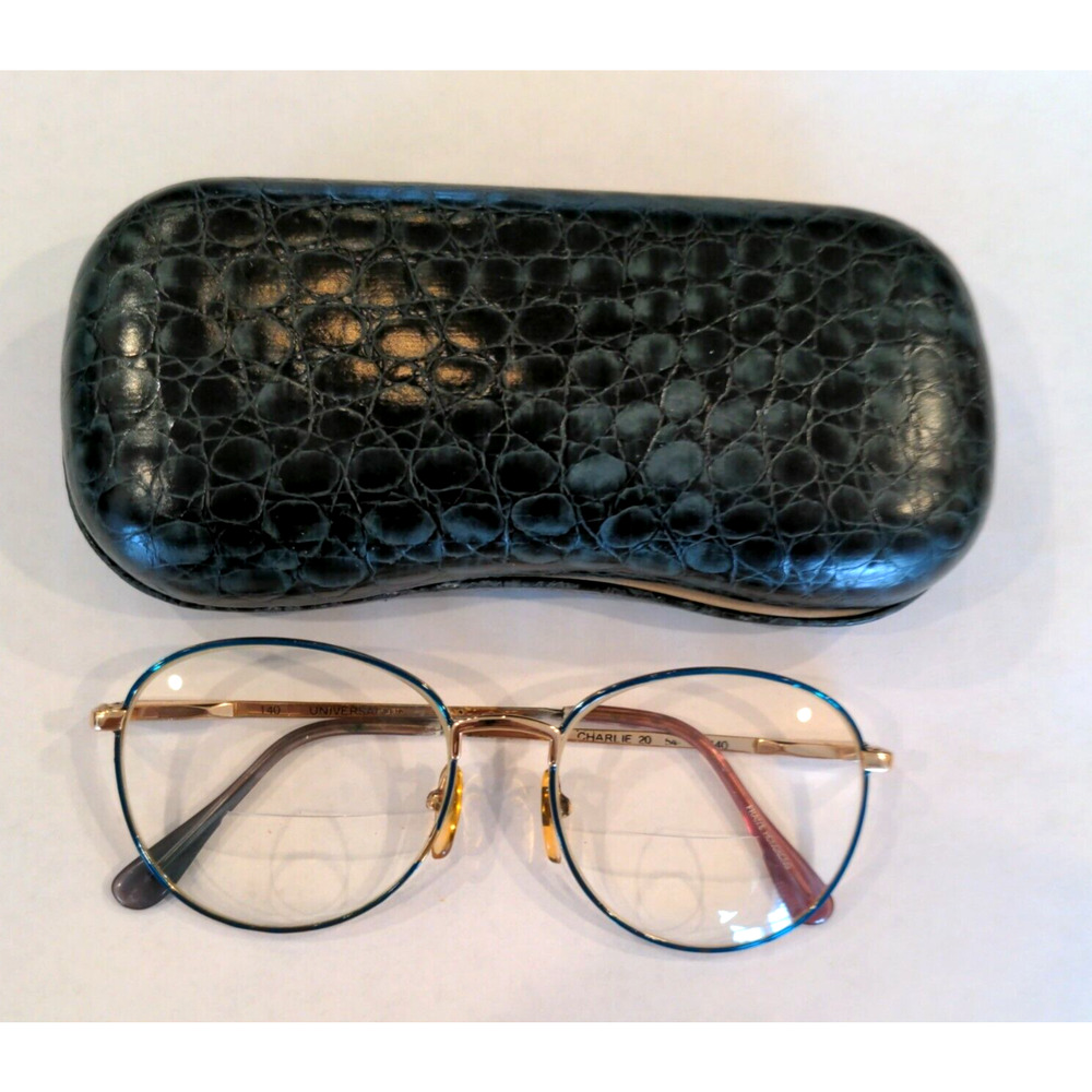Vintage Charlie 20 54 Universal Gold Tone 70s / 80s Frame 140 Oversized Prop